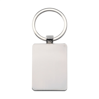 Logotrade promotional product picture of: Bamboo Key Rectangle keyring