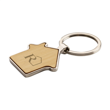 Logo trade promotional merchandise image of: Casa bamboo keyring