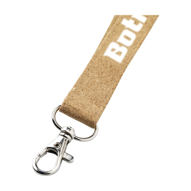 Logo trade corporate gifts image of: Lanyard Cork 2 cm keycord