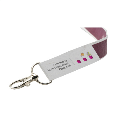 Logo trade corporate gift photo of: Seed Paper Lanyard 2 cm