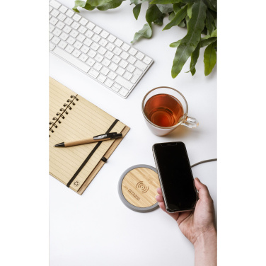 Logotrade promotional products photo of: Lidos Stone ECO 10W Wireless Charger