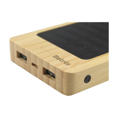 Logo trade promotional gifts image of: Solar Powerbank 8000+ Wireless Charger