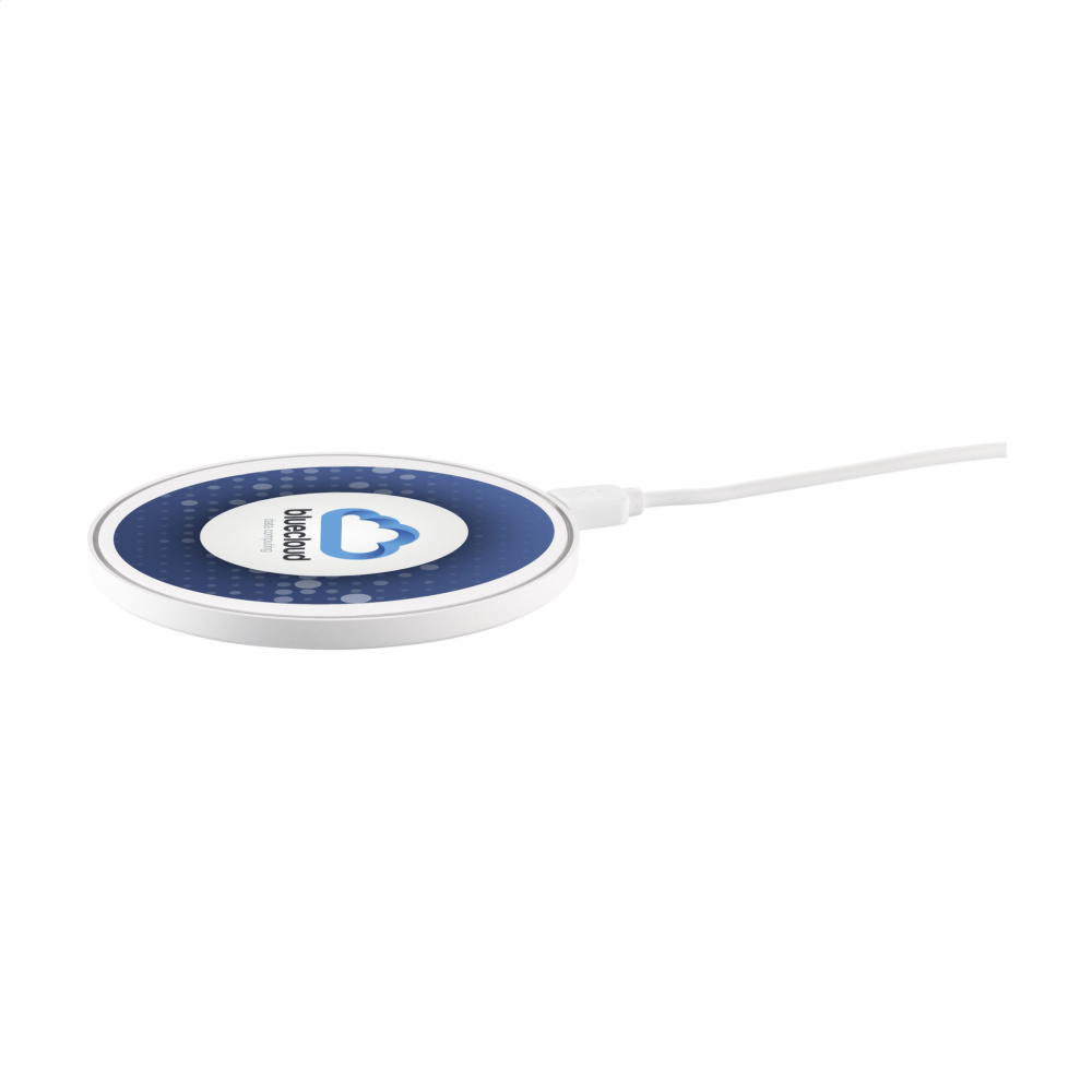 Logo trade promotional merchandise image of: Coil RCS Recycled Wireless Charger