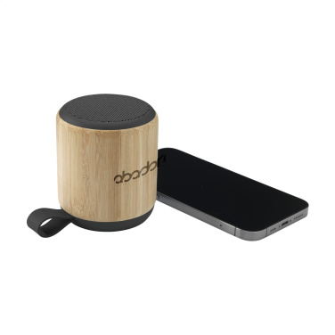 Logo trade business gift photo of: Timor Bamboo Wireless Speaker