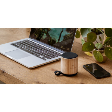 Logotrade promotional merchandise image of: Timor Bamboo Wireless Speaker