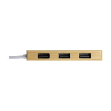 Logotrade promotional gifts photo of: Bamboo USB Hub