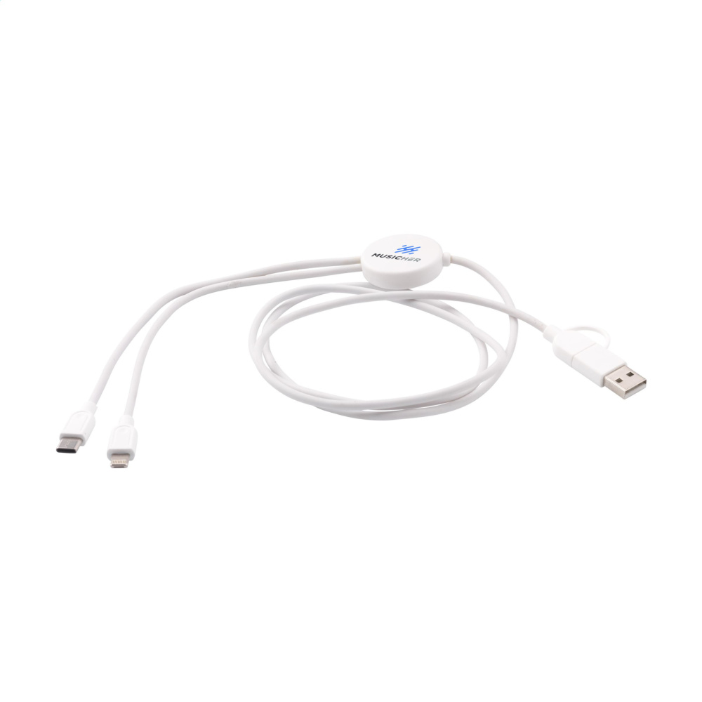 Logotrade promotional items photo of: Charging Cable RCS Recycled ABS-TPE