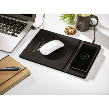 Logo trade corporate gifts picture of: RCS Recycled Wireless Charging Mousepad