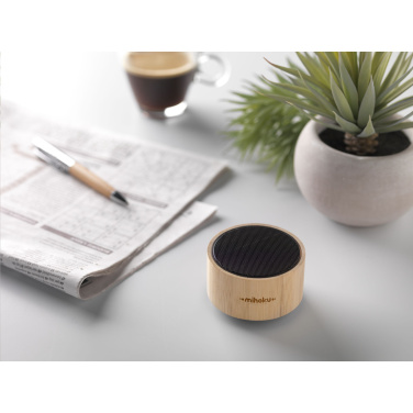 Logo trade promotional products image of: Wave Bamboo Wireless Speaker
