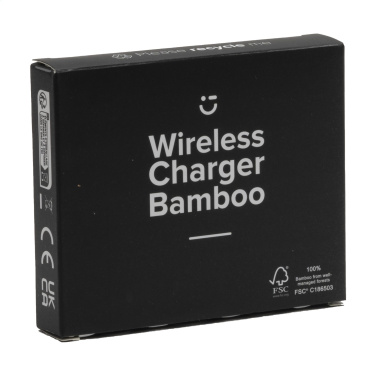 Logotrade promotional product picture of: Bamboo Wireless Charger 15W