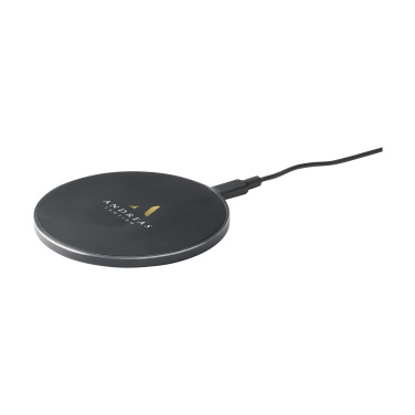 Logotrade promotional product picture of: Tecco GRS Recycled Alu 15W Wireless Charger