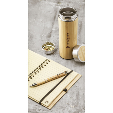 Logo trade promotional gifts image of: Osaka 360 ml bamboo thermo bottle/thermo cup