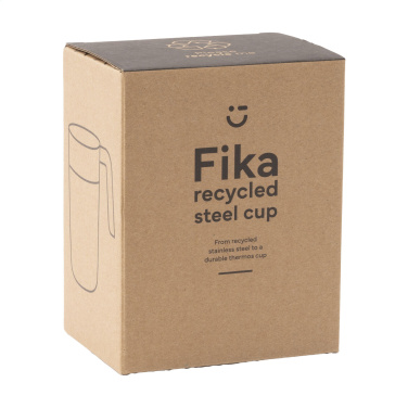 Logo trade corporate gifts picture of: Fika RCS Recycled Steel Cup 400 ml thermo cup