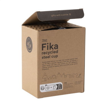 Logotrade promotional merchandise picture of: Fika RCS Recycled Steel Cup 400 ml thermo cup