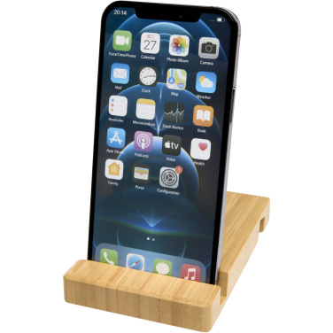 Logotrade promotional products photo of: Bubup bamboo 2-angled tablet and phone stand