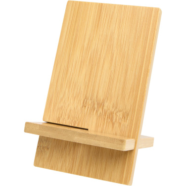Logo trade promotional gifts image of: Ceibo detachable bamboo phone stand