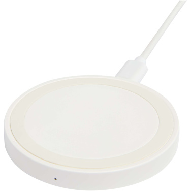Logo trade corporate gift photo of: Freal 15W recycled plastic wireless charging pad