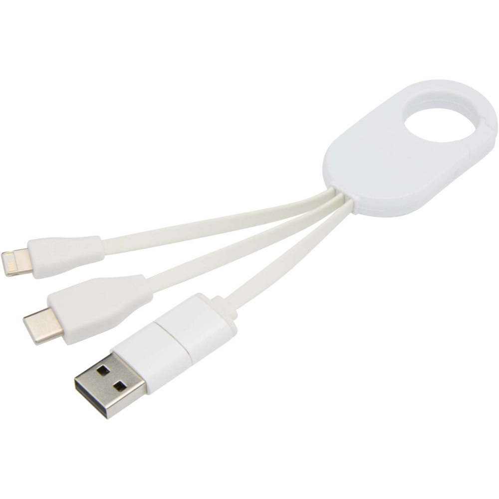 Logotrade corporate gift picture of: Troop 4-in-1 recycled plastic charging cable