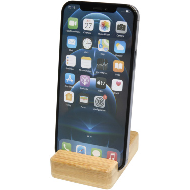 Logo trade promotional gifts image of: Ebla bamboo phone stand