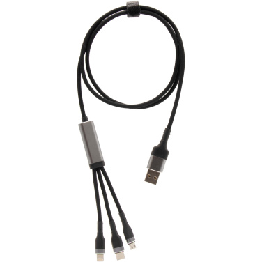 Logotrade promotional gift image of: SCX.design C53 100W 5-in-1 rPET ultra fast charging cable