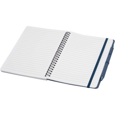 Logo trade advertising products picture of: Thalaasa A5 ocean-bound hard cover notebook with ballpoint pen (black ink)