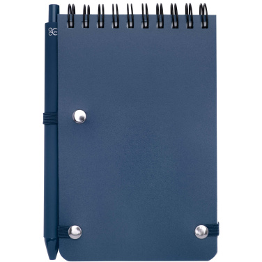 Logotrade promotional gift image of: Thalaasa A6 hard cover ocean-bound notebook with ballpoint pen (black ink)
