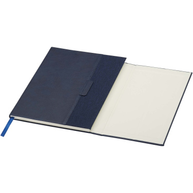 Logo trade promotional merchandise photo of: Alejandra A5 recycled plastic hard cover notebook