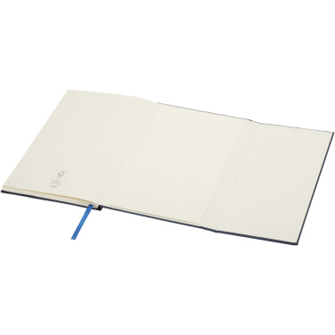 Logo trade promotional product photo of: Alejandra A5 recycled plastic hard cover notebook