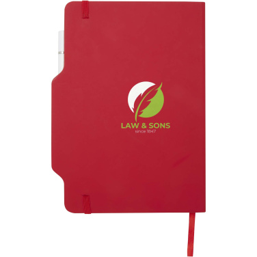 Logotrade corporate gift image of: Nexus A5 hard cover notebook with pen and pencil combo (black ink)