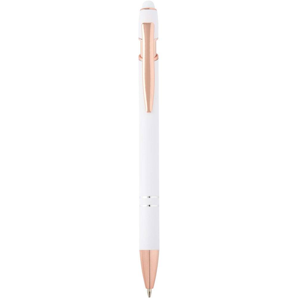 Logotrade promotional product picture of: Nanna ballpoint pen with rose gold finish (blue ink)