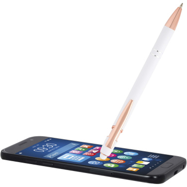 Logo trade corporate gift photo of: Nanna ballpoint pen with rose gold finish (blue ink)