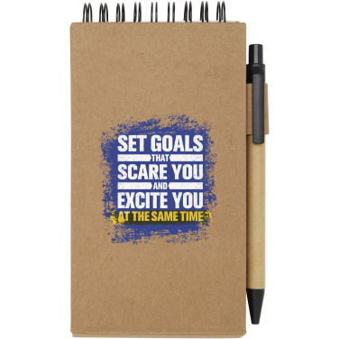 Logo trade promotional items picture of: Flipper sticky notepad with ballpoint pen (black ink)