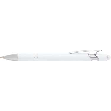 Logo trade promotional giveaways image of: Kish ballpoint pen with silver finish (black ink)