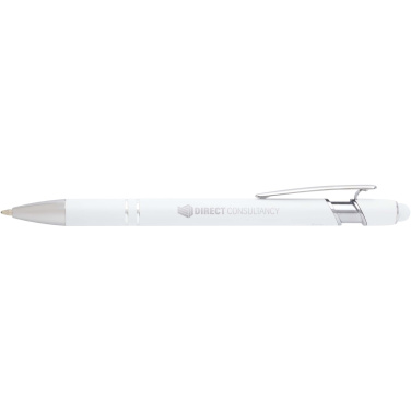 Logo trade promotional giveaways image of: Kish ballpoint pen with silver finish (black ink)