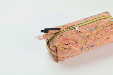 Logo trade promotional products picture of: Coloured cork pencil case