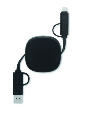 Logo trade corporate gift photo of: 60W retractable charging cable