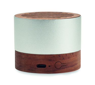 Logo trade promotional products image of: Recycled aluminium speaker