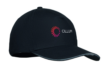 Logotrade promotional merchandise picture of: 5 panel LED cotton cap 220gr/m²