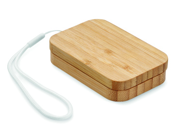 Logo trade promotional item photo of: 15W wireless charger in bamboo