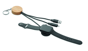 Logotrade corporate gift image of: Key ring with 4 in 1 60W cable