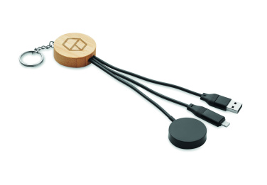 Logotrade promotional gift picture of: Key ring with 4 in 1 60W cable