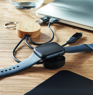 Logo trade promotional items picture of: Key ring with 4 in 1 60W cable