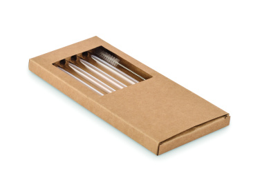 Logotrade corporate gift picture of: 4 reusable glass straws