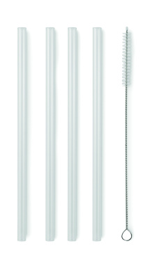 Logotrade advertising product image of: 4 reusable glass straws