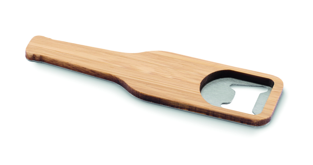 Logo trade promotional merchandise photo of: Bamboo bottle opener