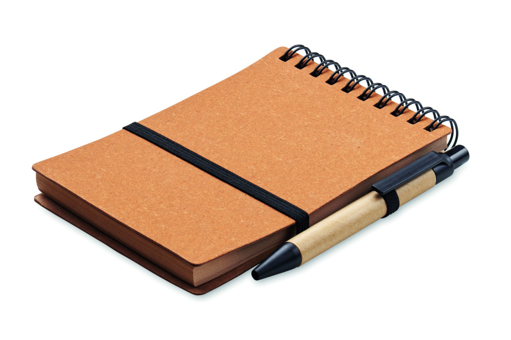 Logotrade promotional merchandise photo of: Recycled notebook with ball pen