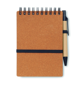 Logotrade promotional gift picture of: Recycled notebook with ball pen