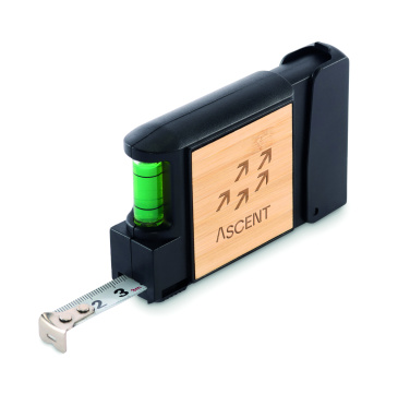 Logo trade promotional gifts image of: Multifunctional measuring tape