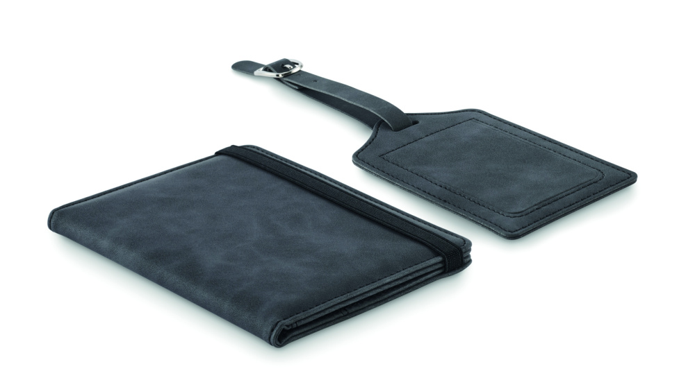 Logotrade promotional giveaway picture of: Passport and luggage tag set
