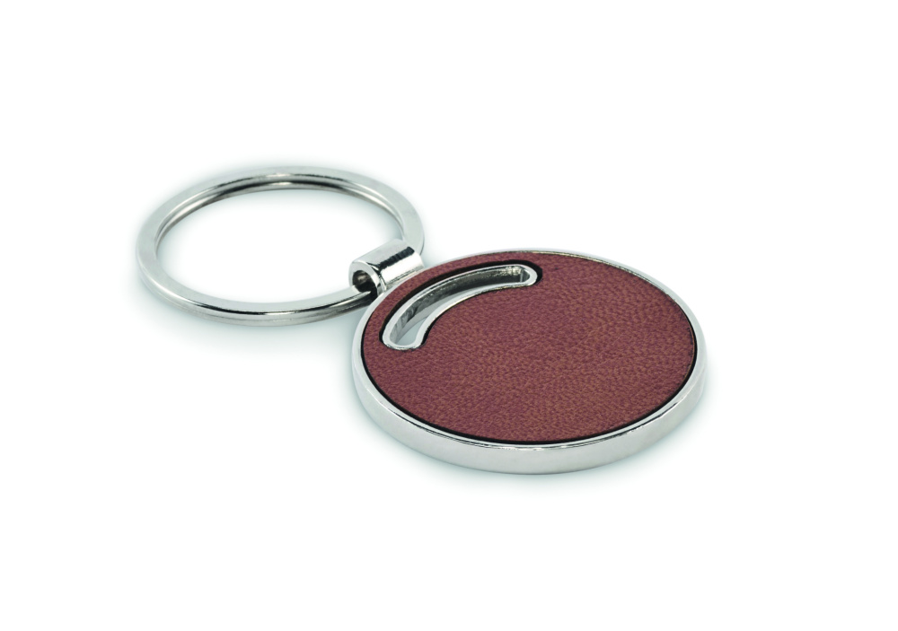Logo trade promotional giveaway photo of: Round shape key ring